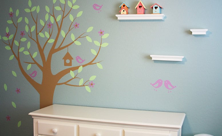 Maximizing Small Spaces with Simple Shapes’ Wall Decals and Wallpaper