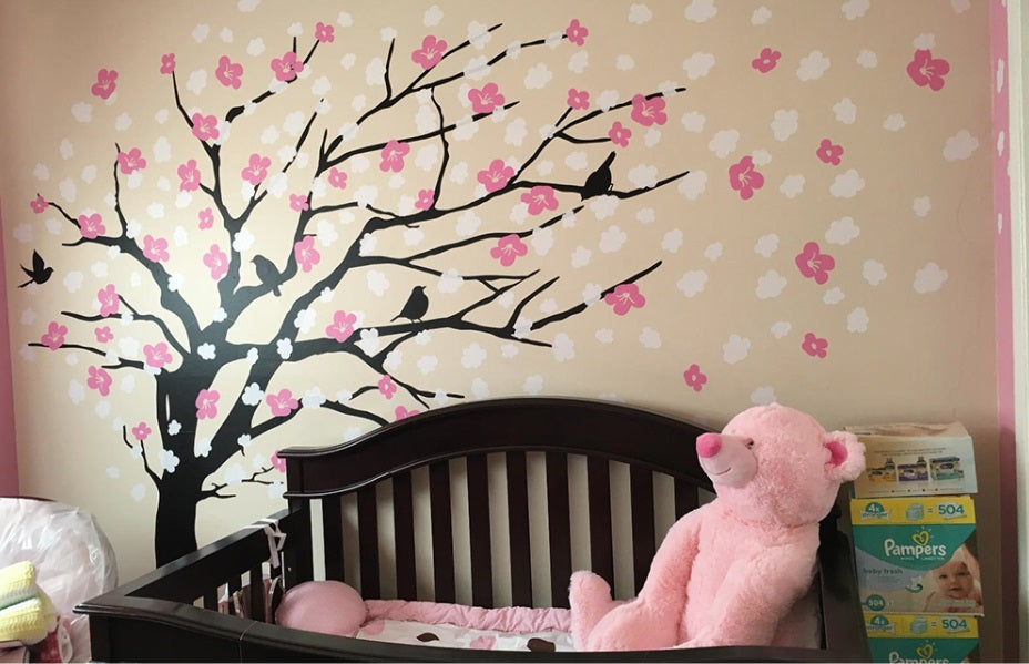 Create a Dreamy Nursery Space with Simple Shapes Wall Decals and Wallpaper