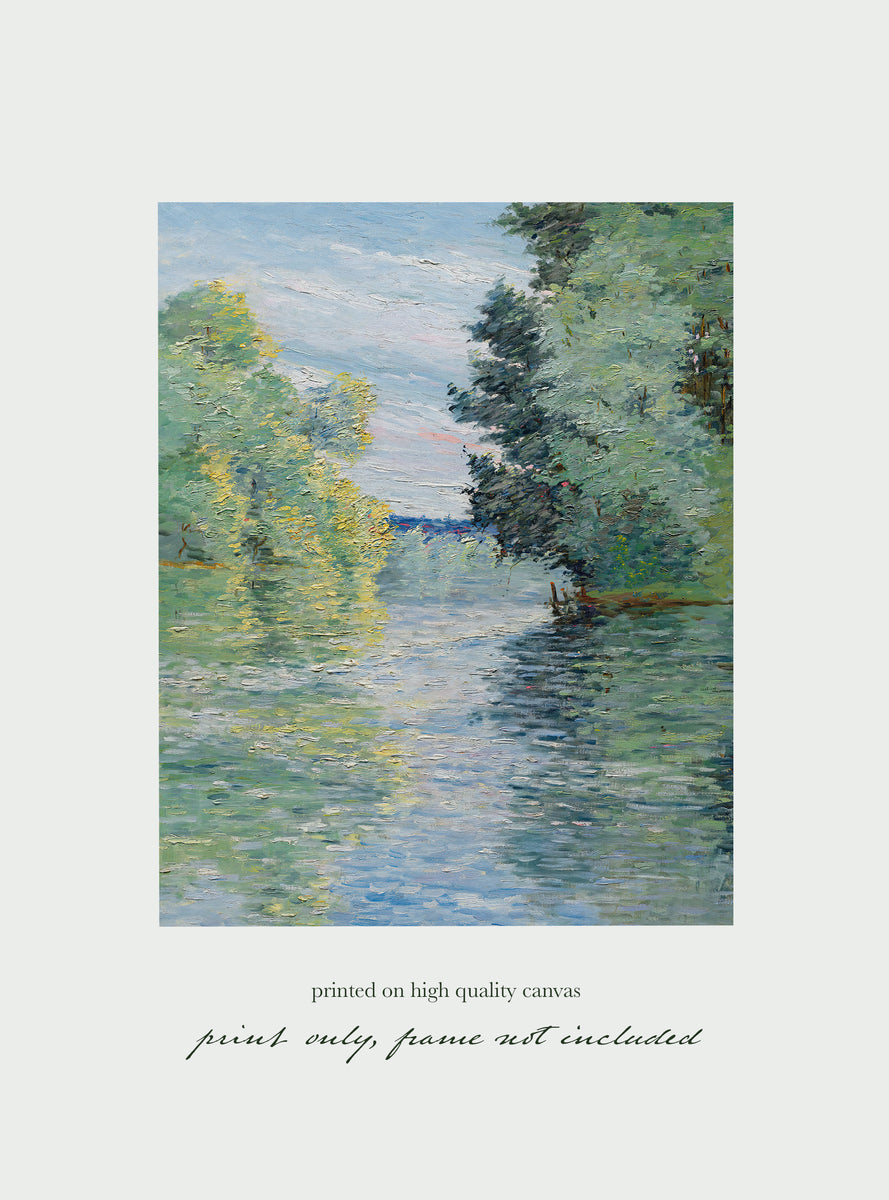 Le Petit bras de la Seine à Argenteuil Art Print – Simple Shapes