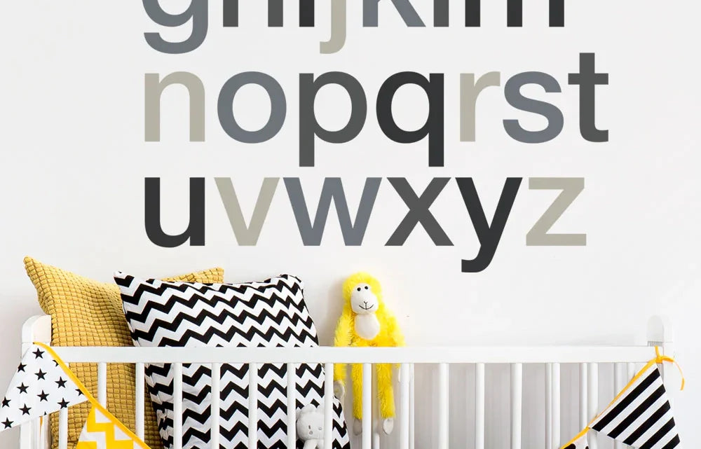 Make Early Learning Fun with Alphabet Wall Decals – Simple Shapes