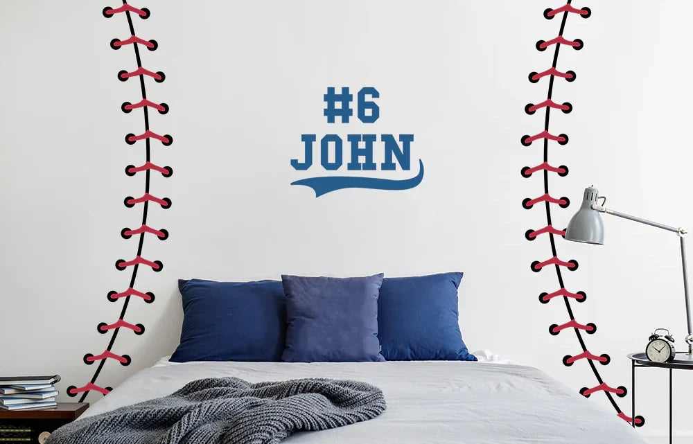 name stickers for wall