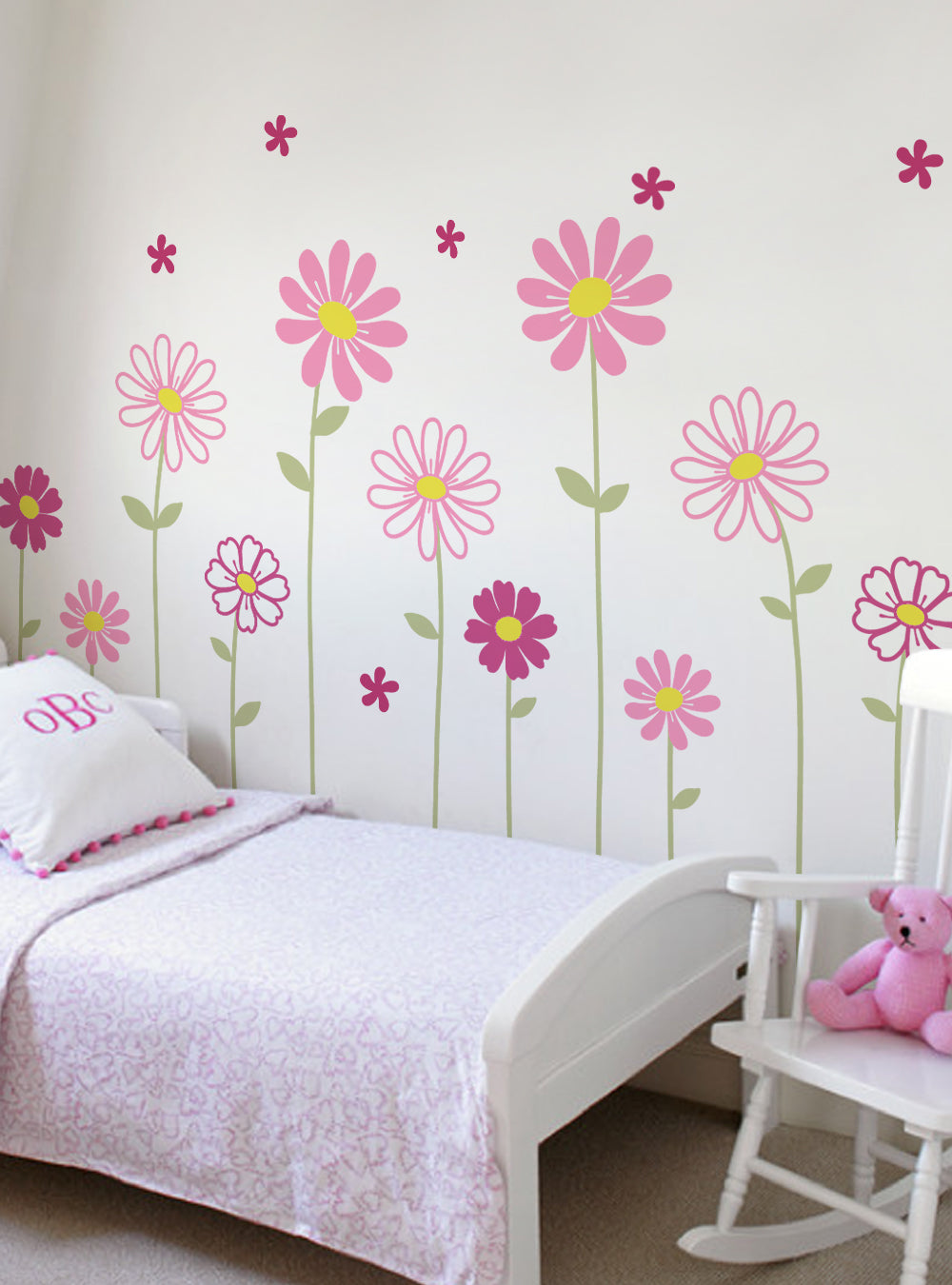 Daisy Decal, Teen Girl Room Decal, Nursery Decals, Daisy Decor, Flower  Daisy, Flower Decal Sticker