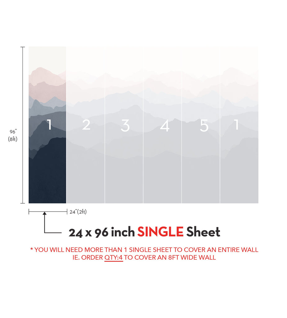 Majestic mountain landscape with layers of peaks and valleys, creating a serene and expansive atmosphere to enhance any living space. Featured Collection,Top Sellers,Wall Murals,Peel and Stick Wallpaper,Nature Wallpaper,Kids and Baby Nursery Wallpaper,Nature Murals,Scenery Murals,Kids Murals,All Products,Wallpaper and Murals