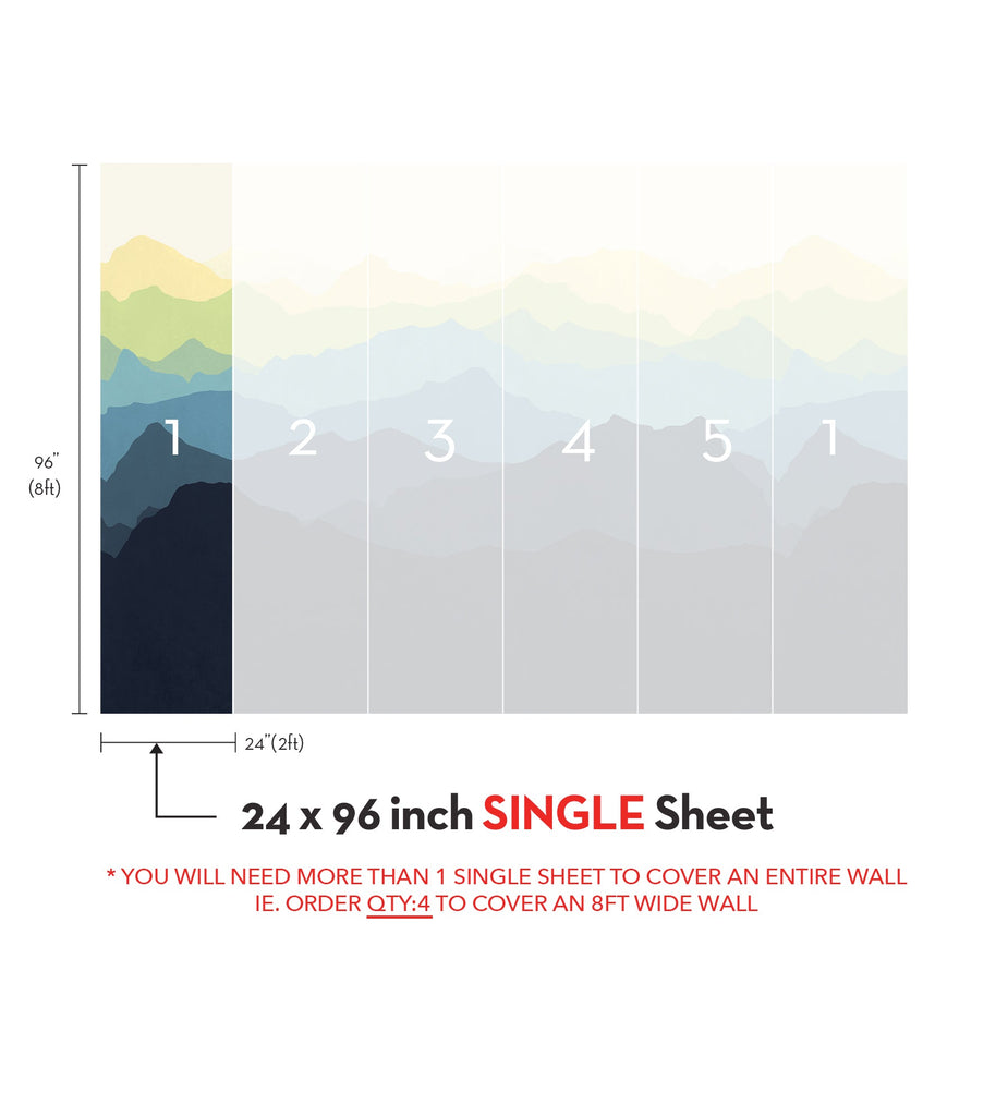 Mountain landscape mural wall art with an illusion of depth and spaciousness, perfect for cozy and modern nurseries, bedrooms, and living rooms. Featured Collection, Top Sellers, Wall Murals, Peel and Stick Wallpaper, Nature Wallpaper, Kids and Baby Nursery Wallpaper, Nature Murals, Scenery Murals, Kids Murals, All Products, Wallpaper and Murals.