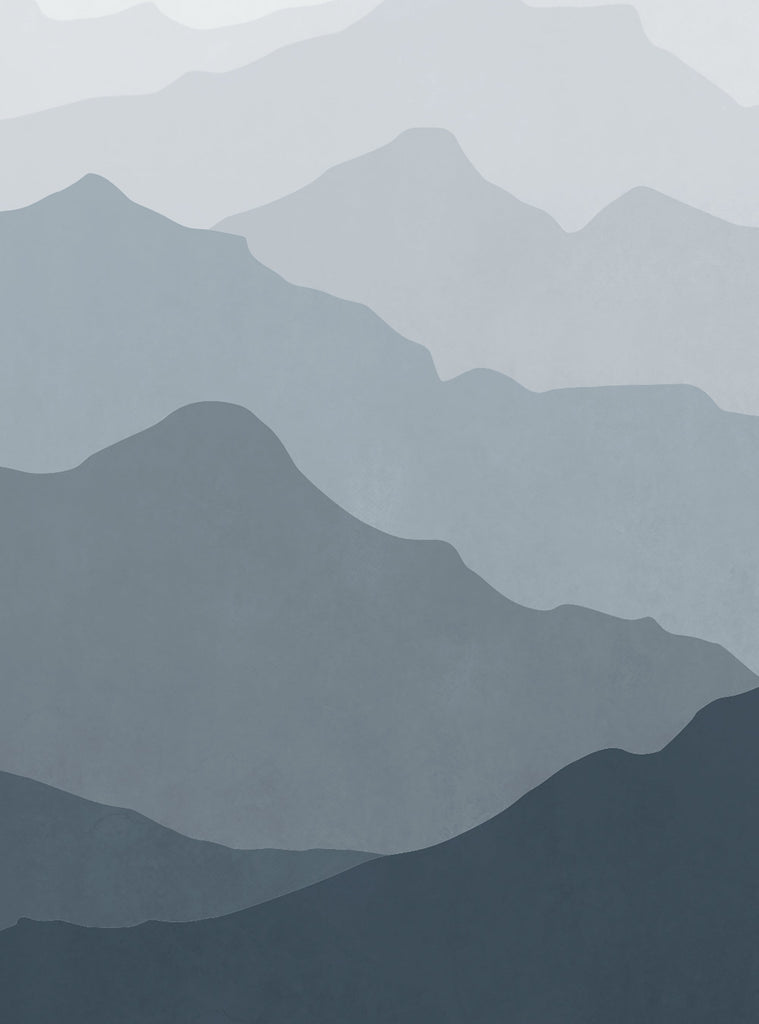 Serene mountain landscape in shades of gray and black, creating a tranquil and atmospheric scene. Featured Collection,Top Sellers,Wall Murals,Peel and Stick Wallpaper,Nature Wallpaper,Kids and Baby Nursery Wallpaper,Nature Murals,Scenery Murals,Kids Murals,All Products,Wallpaper and Murals
