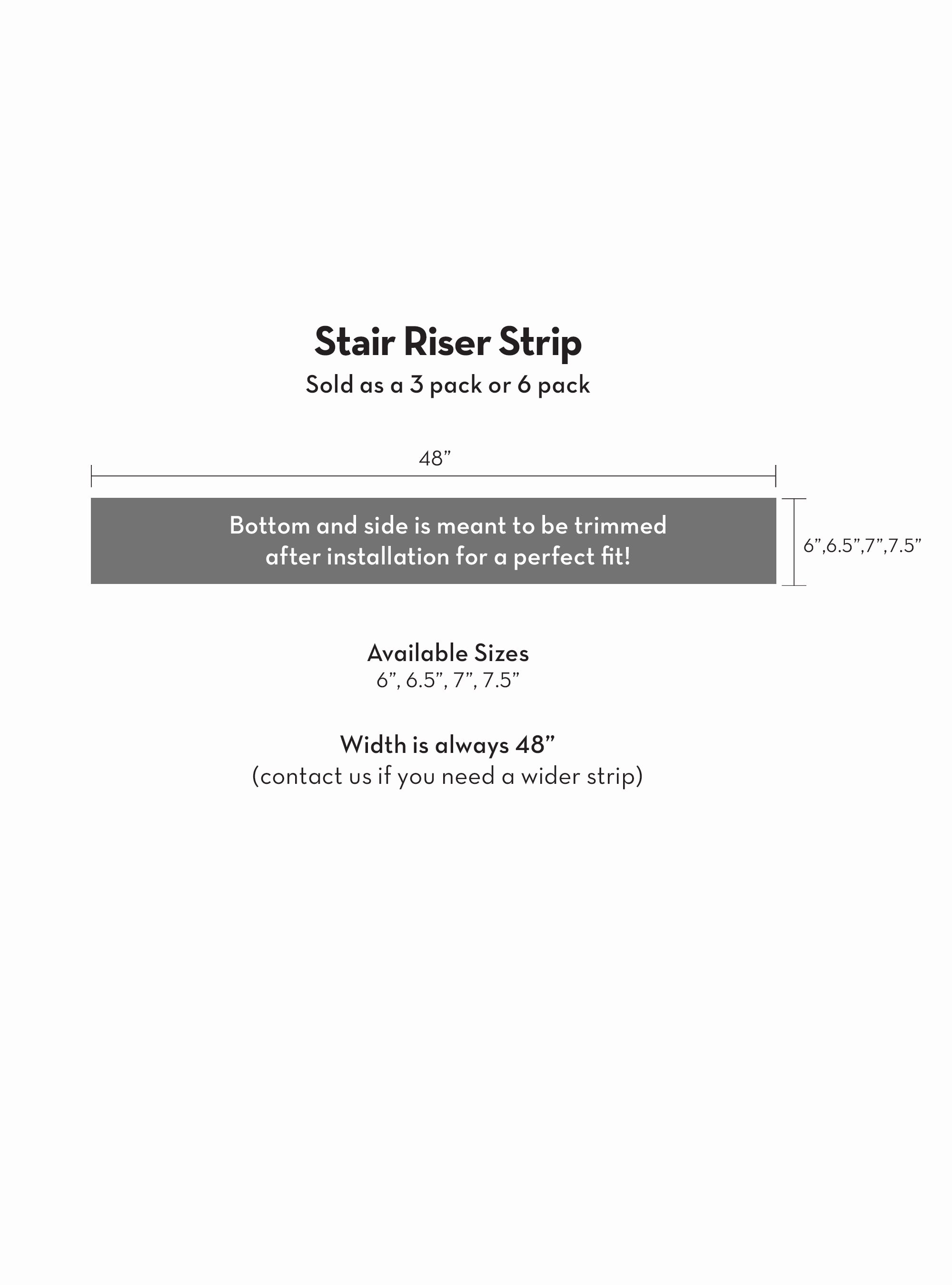 Wicker Risers Wicker Weave Peel and Stick Stair Riser Strips – Simple Shapes