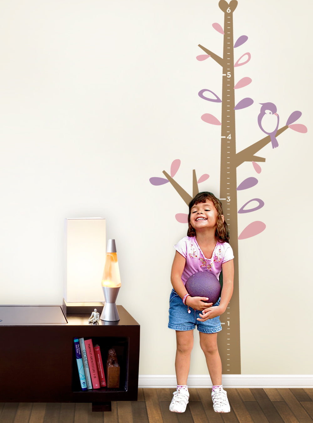 Growth Chart Wall Decal Whimsical Tree Growth Chart Wall Stickers