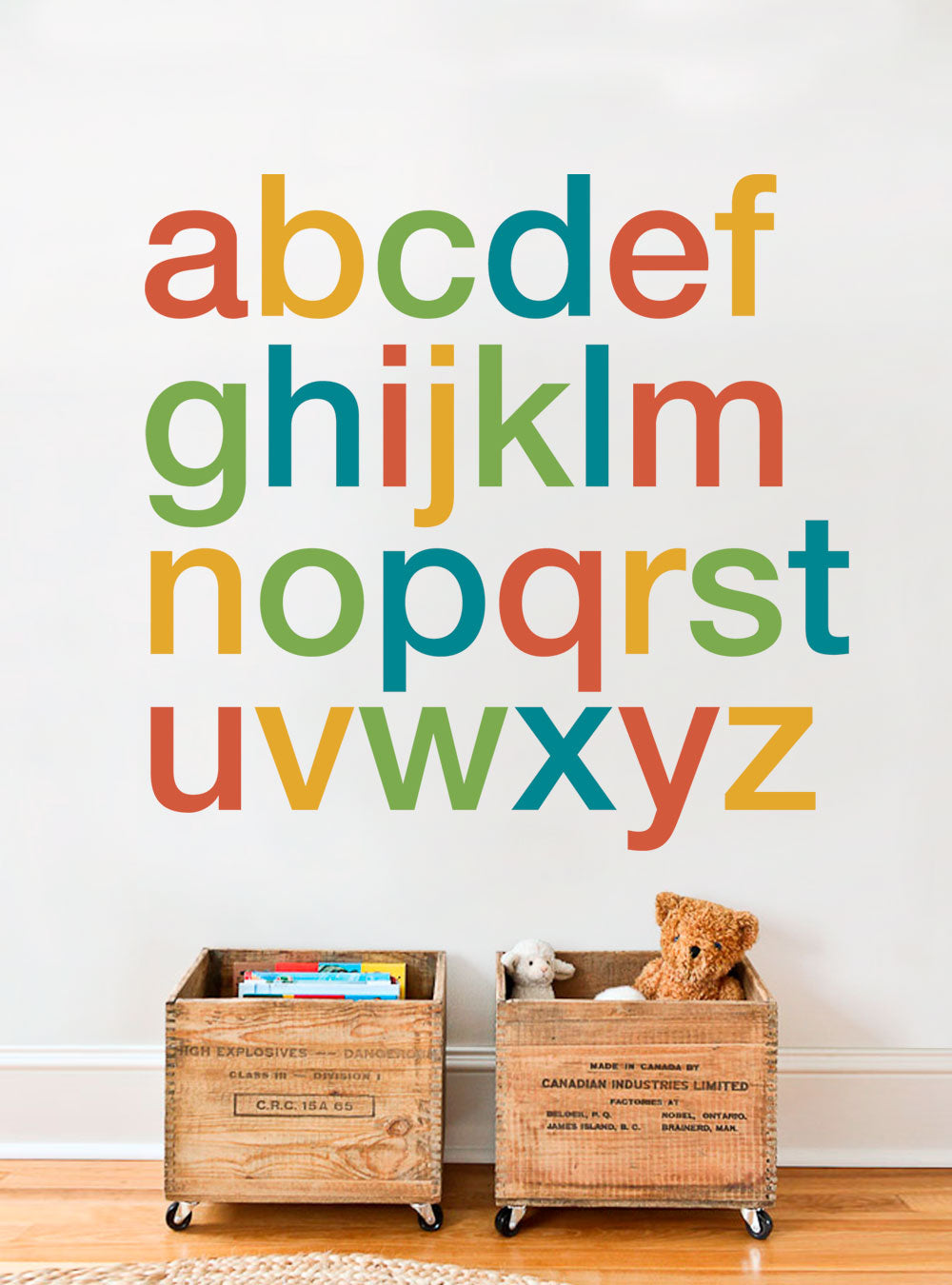 Alphabet Wall Decals – Simple Shapes