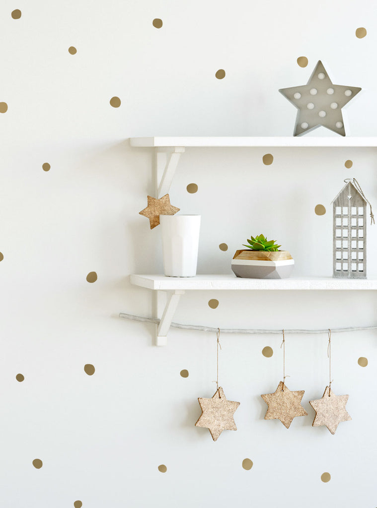 Array Decal Irregular Dots Wall Decals (0.75 - 1 inch dots) – Simple Shapes