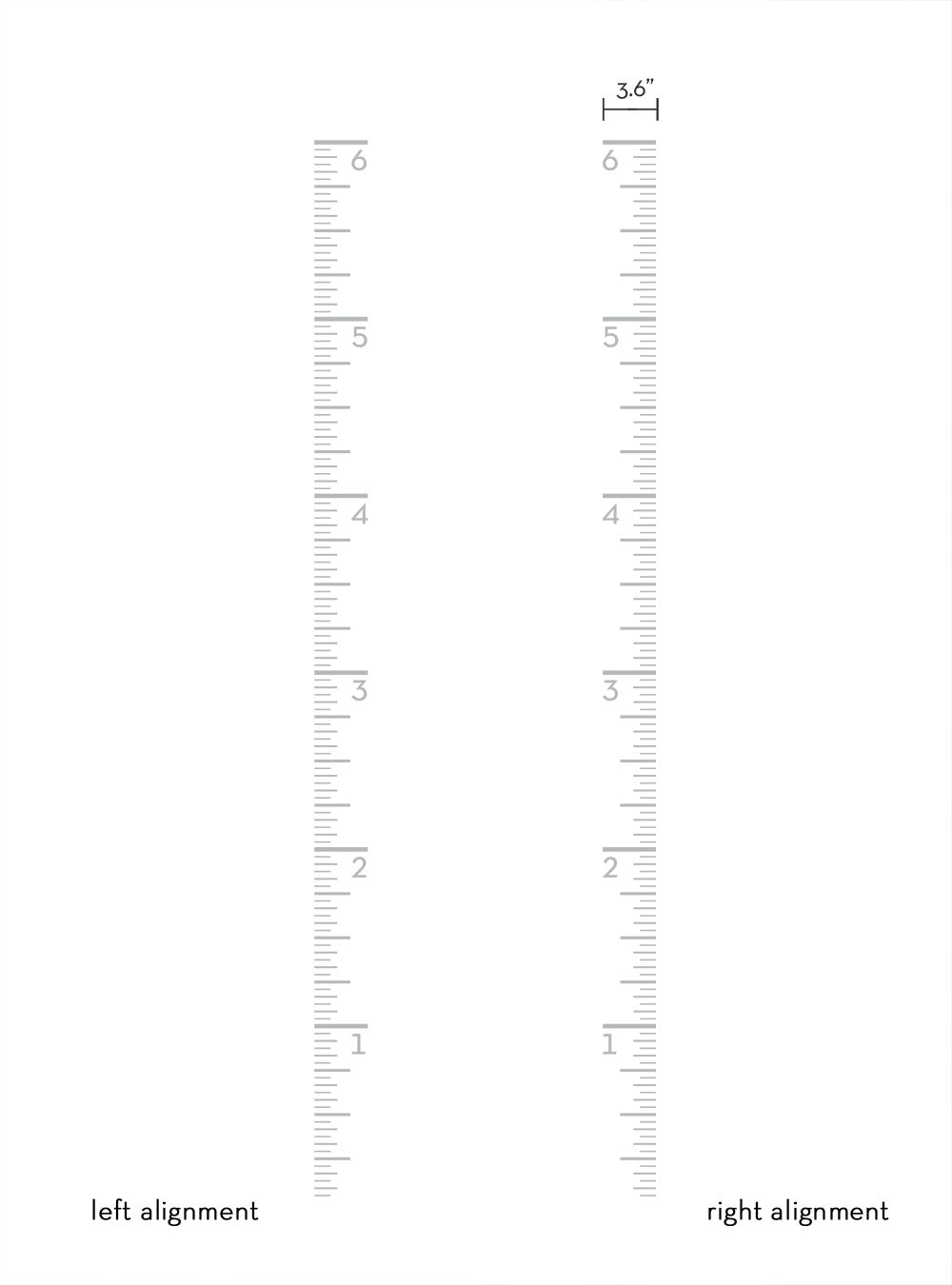 Bithchart Chart Ruler Growth Chart Ruler Decal - Children's Vinyl Wall Decal – Simple Shapes
