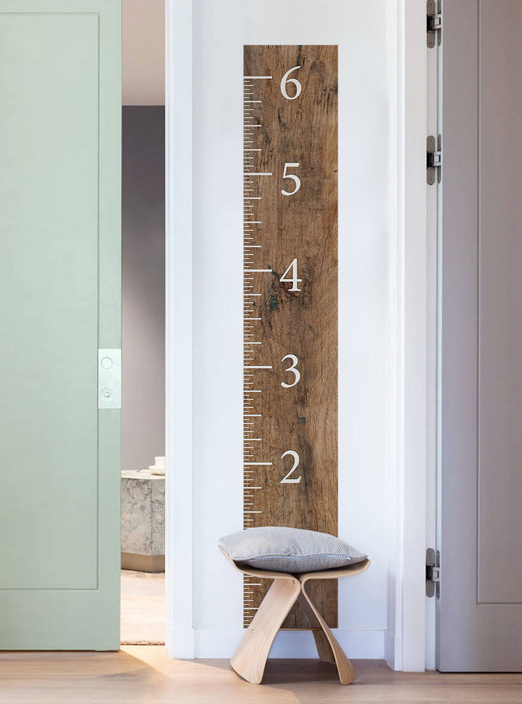 Bithchart Chart Ruler Wooden Growth Chart Ruler – Simple Shapes
