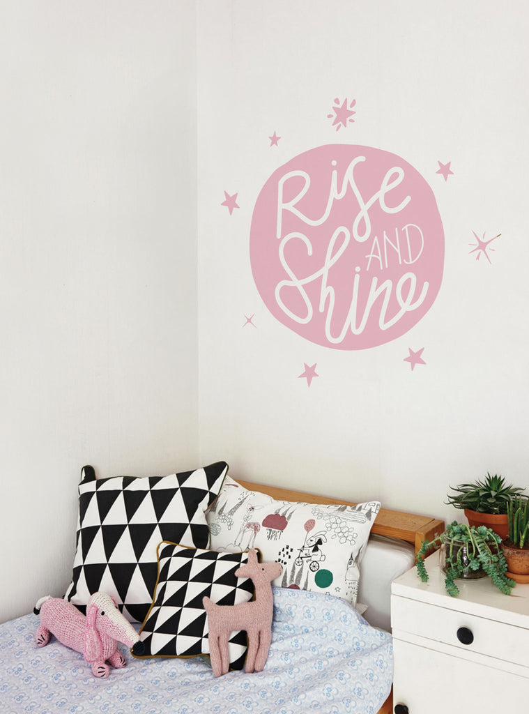Rise and Shine Wall Decal – Simple Shapes
