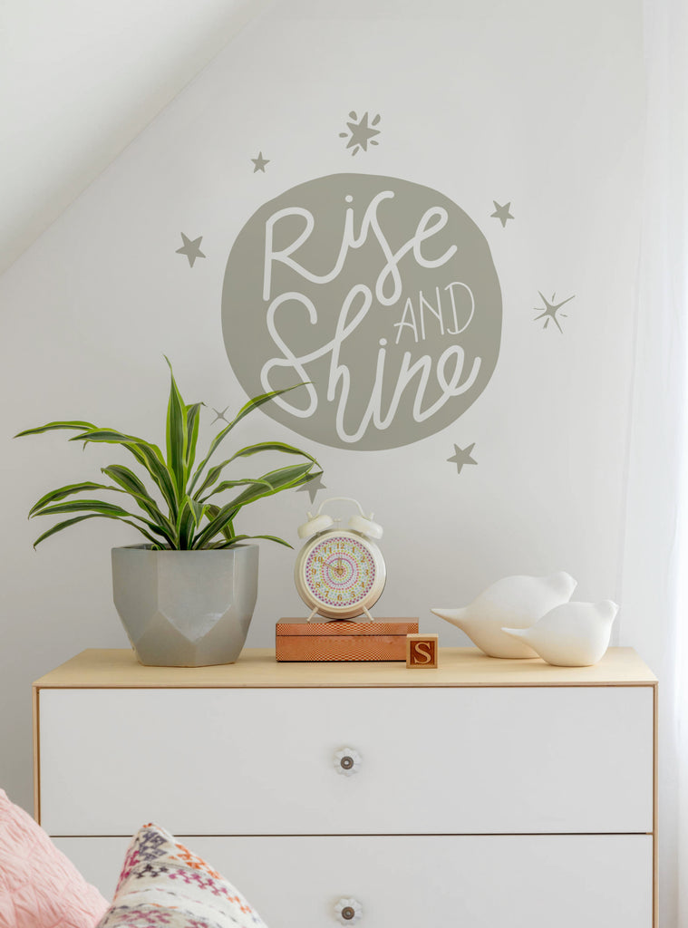 Rise and Shine Wall Decal – Simple Shapes