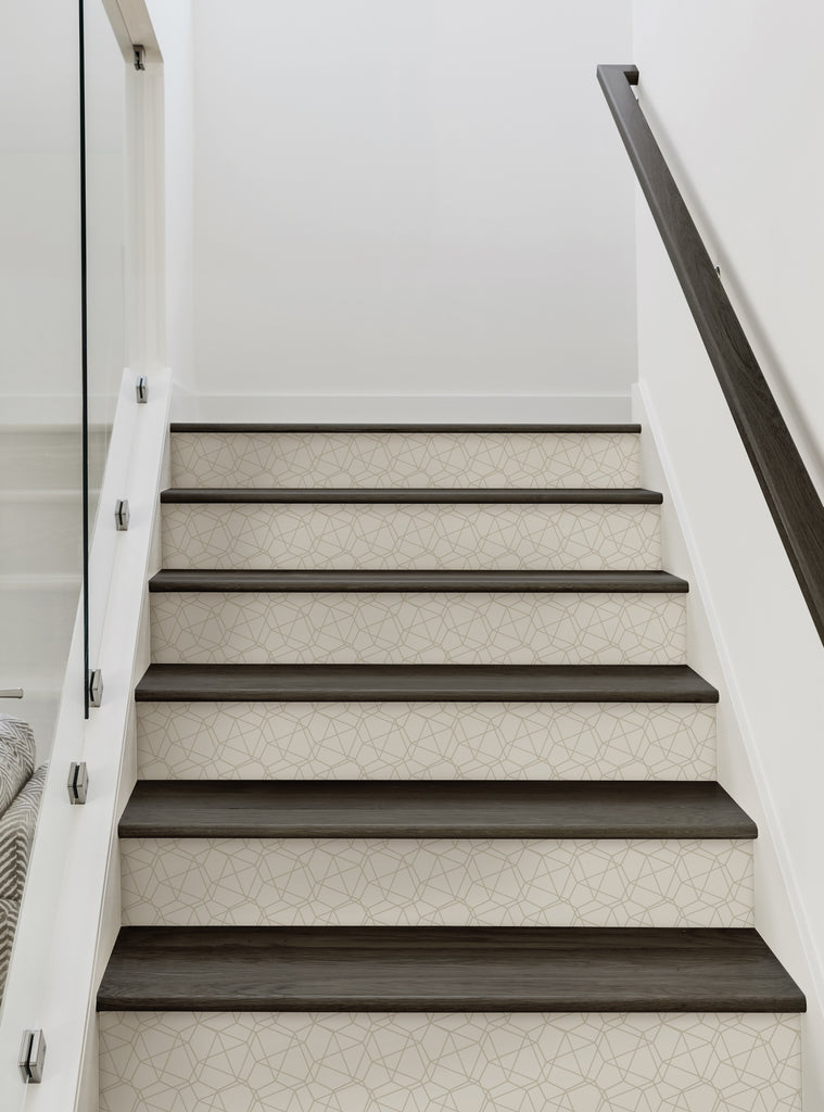 Mesh Stair Riser Modern Wire Mesh Peel and Stick Stair Riser Strips – Simple Shapes