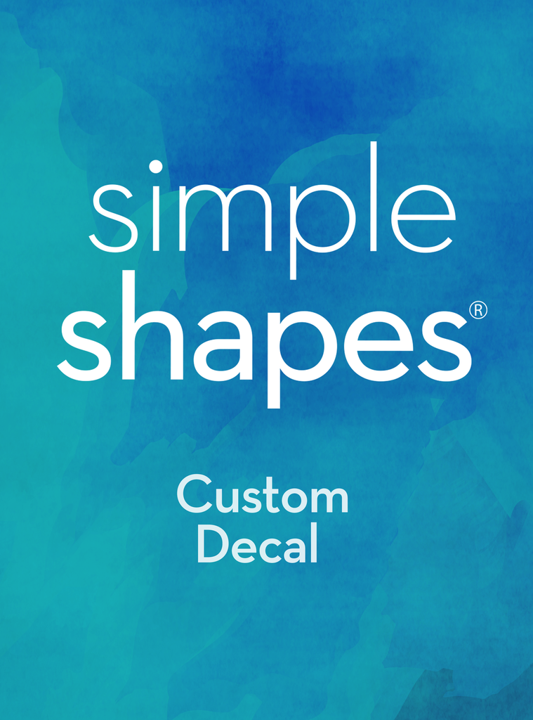 Decal Shaps Custom Wall Decal - Sticker – Simple Shapes
