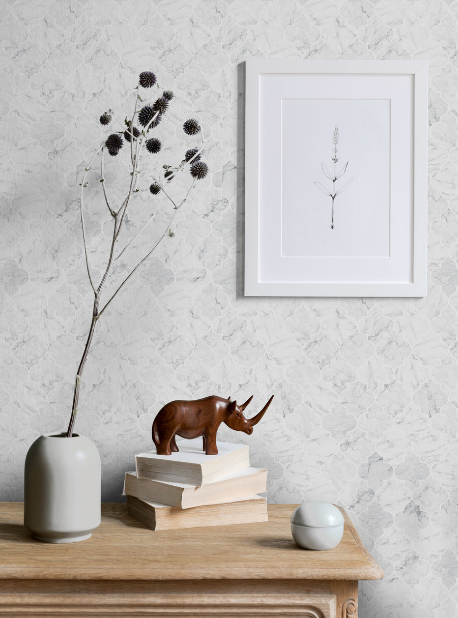 Elegant Moroccan Marble Wallpaper artwork with textured surface and intricate patterns, showcasing a sophisticated minimalist decor style. Ideal for modern, eclectic, and contemporary home interiors. Top Sellers, Peel and Stick Wallpaper, Surface & Texture Wallpaper, Geometric & Pattern Wallpaper, All Products, Unpasted Wallpaper, Wallpaper and Murals