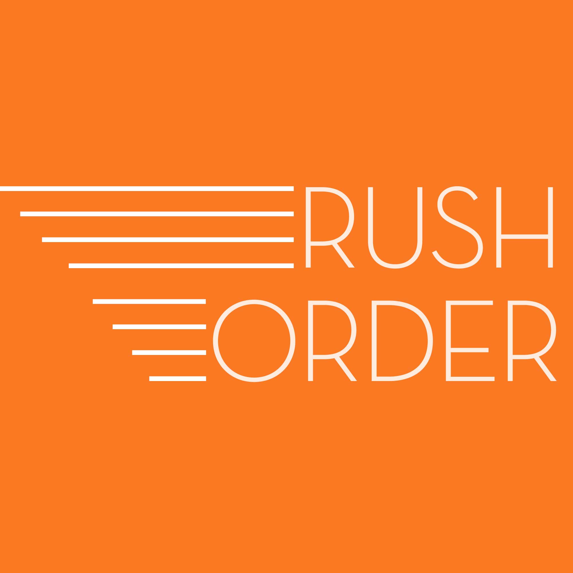Rush Processing Rush Order Processing – Simple Shapes